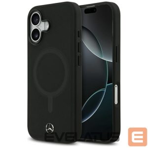 Other goods Mercedes-Benz  Mercedes Plain Smooth Leather MagSafe case for iPhone 17 - black 
