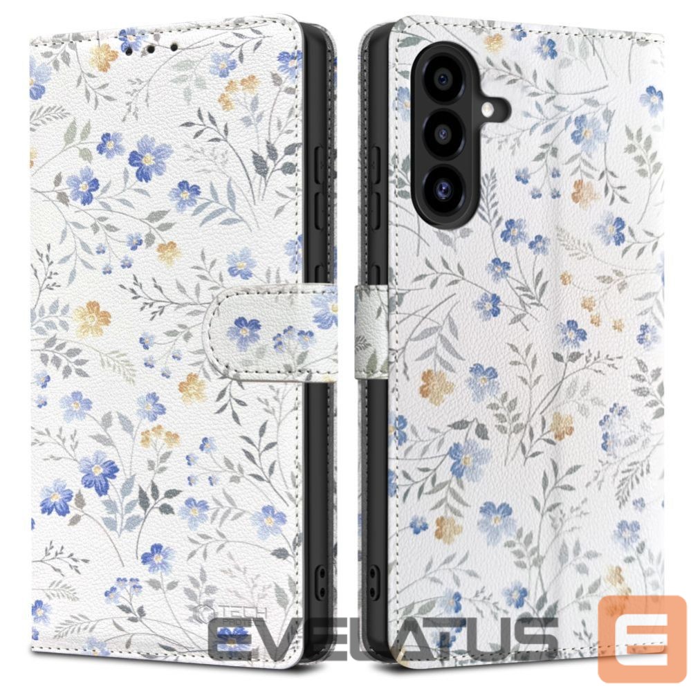 Other goods Tech-Protect Tech-Protect Wallet Case for Samsung Galaxy A26 5G / A17 4G / 5G - Daisies with Leaves