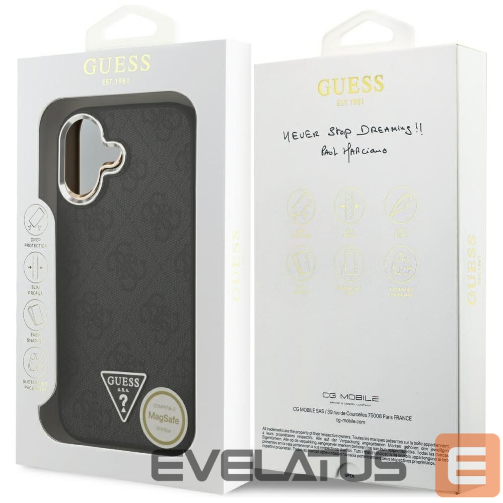 Other goods Guess Guess 4G Triangle Logo MagSafe case for iPhone 17 - black