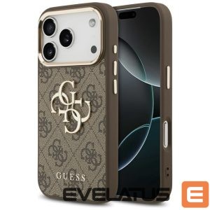 Other goods Guess  Guess 4G Big 4G Classic Logo Case for iPhone 17 Pro - Brown and Gold 