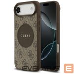 Back panel cover Guess  Guess 4G Circle Classic Logo MagSafe case for iPhone Air - brown 