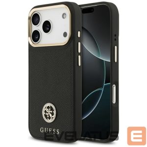 Other goods Guess  Guess Grained Strass Logo MagSafe case for iPhone 17 Pro - black 