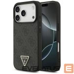 Other goods Guess  Guess Leather 4G Triangle Strass MagSafe Case for iPhone 17 Pro - Black 