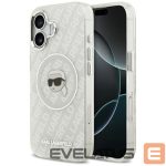 Back panel cover Karl Lagerfeld  Karl Lagerfeld IML Karl Head Logo MagSafe iPhone 17 Case - Gray 