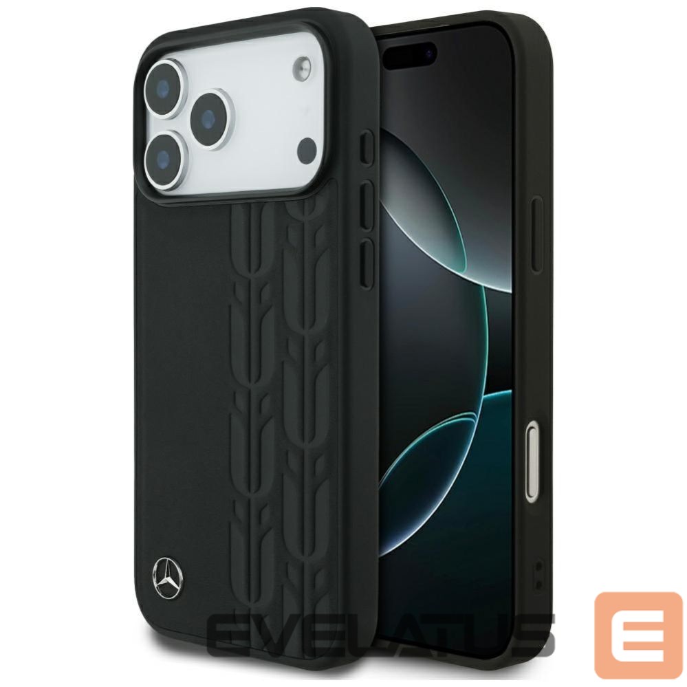 Other goods Mercedes-Benz Mercedes Leather Laurel Leaves MagSafe Case for iPhone 17 Pro Max - Black