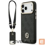 Other goods Guess  Guess 4G Srtass Logo & Big Strap Metal Buttons MagSafe Case for iPhone 17 Pro Max - Black 