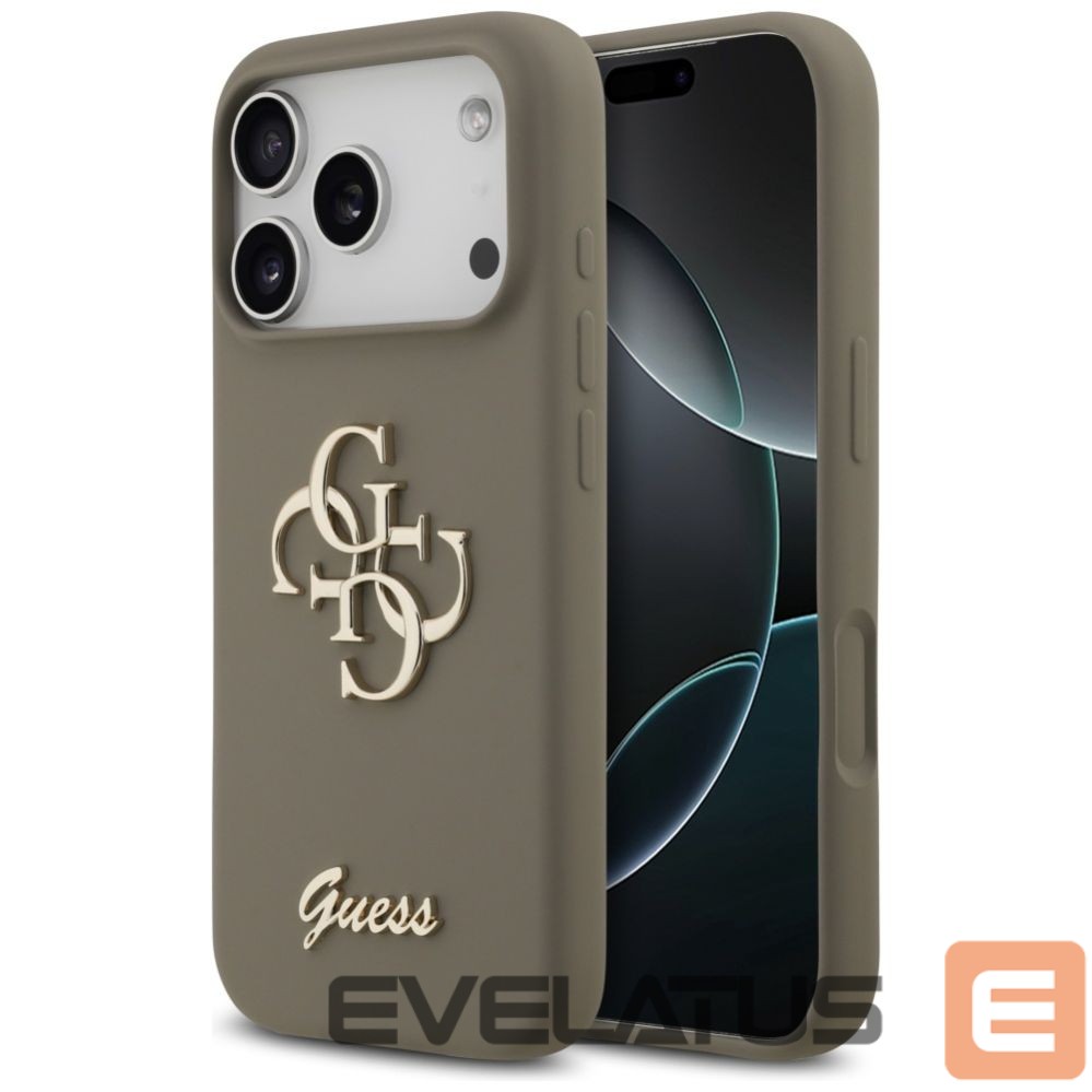 Other goods Guess Guess Silicone Big 4G Script Case for iPhone 17 Pro - Brown