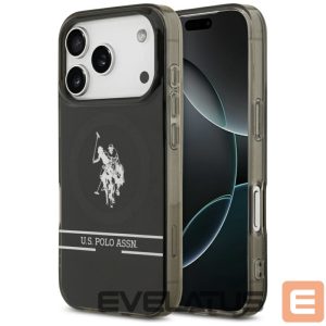 Other goods U.S. Polo PU  US Polo DH and Bottom Stripe Logo MagSafe Case for iPhone 17 Pro - Black 