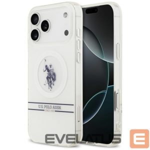 Other goods U.S. Polo PU  US Polo DH and Bottom Stripe Logo MagSafe Case for iPhone 17 Pro Max - White 