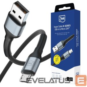 Other goods 3MK  3mk Hyper Cable N-SERIES USB-A / MicroUSB 1m 5V/2.4A 12W / black 