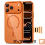 Back panel cover Tech-Protect  Tech-Protect Magpeak Magsafe CC Case for iPhone 17 Pro Max - Transparent Orange 