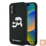 Other goods Karl Lagerfeld  Karl Lagerfeld Silicone Nauble Heads Print MagSafe Case for iPhone 16 - Black 