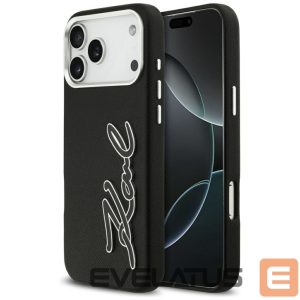 Other goods Karl Lagerfeld  Karl Lagerfeld FW Grained Signature Logo Case for iPhone 17 Pro Max - Black 