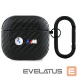 Other goods BMW  BMW Carbon Double Metal Logo Case for AirPods 4 - Black 