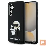Back panel cover Karl Lagerfeld  Karl Lagerfeld 3D Rubber Karl&Choupette Case for Samsung Galaxy S24 FE - Black 