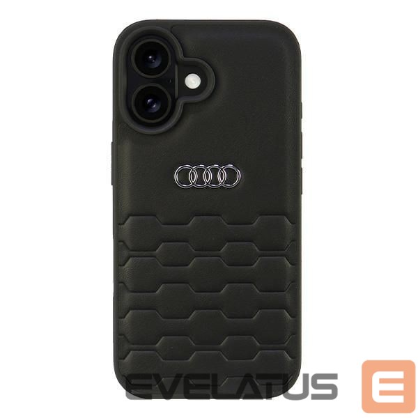 Other goods Audi Audi Synthetic Leather iPhone 16 6.1" black/black hardcase AU-TPUPCIP16-GT/D2-BK