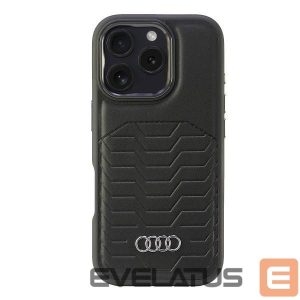 Other goods Audi  Audi Synthetic Leather MagSafe iPhone 16 Pro 6.3" black/black hardcase AU-TPUPCMIP16P-GT/D3-BK 