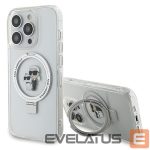 Back panel cover Karl Lagerfeld  Karl Lagerfeld KLHMP15LHMRSKCH iPhone 15 Pro 6.1" white/white hardcase Ring Stand Karl&Choupette MagSafe 