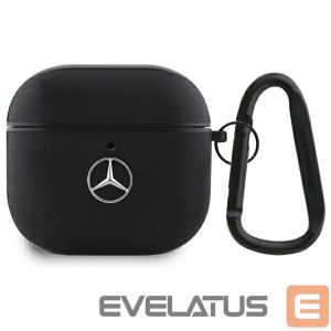 Other goods Mercedes-Benz  Mercedes MEA4CSLBK AirPods 4 cover black/black Leather Metal Logo 