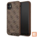 Back panel cover Guess  Guess 4G Metal Gold Logo Case for iPhone 11 / Xr 6.1" - Brown 
