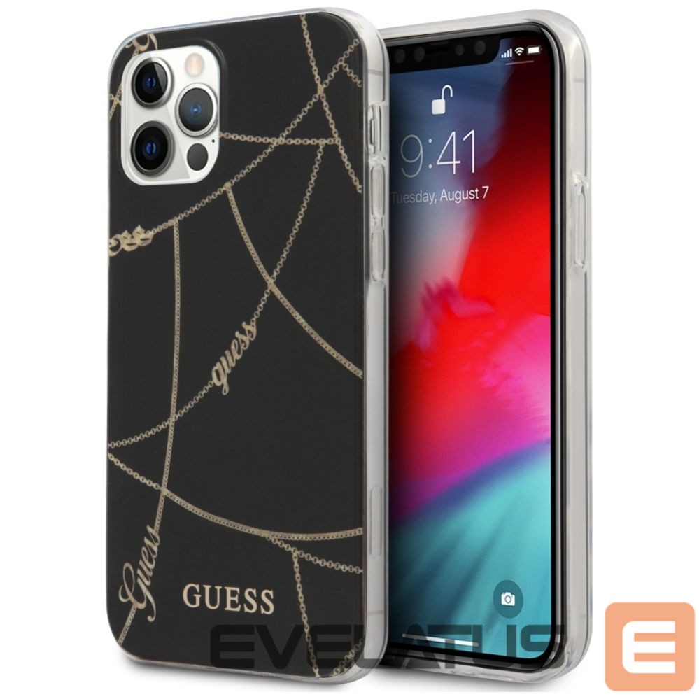 Other goods Guess Guess Gold Chain Collection iPhone 12 Pro Max 6.7" Case - Black
