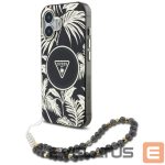 Other goods Guess  Guess Palm Trees Triangle Pearl Strap MagSafe case for iPhone 16 black 