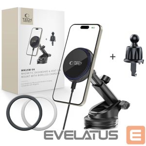 Other goods Tech-Protect  Tech-Protect MM15W-V4 Magnetic MagSafe 15W Car Holder for Cockpit / Windshield / Air Vent - Black 