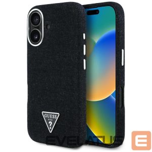 Other goods Guess  Guess Denim Triangle Logo MagSafe case for iPhone 16 - black 