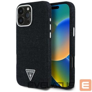 Other goods Guess  Guess Denim Triangle Logo MagSafe iPhone 16 Pro Max Case - Black 