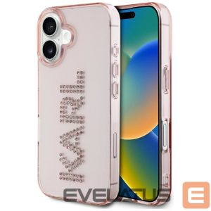 Other goods Karl Lagerfeld  Karl Lagerfeld IML Rhinestones Logo iPhone 16 Case - Pink 