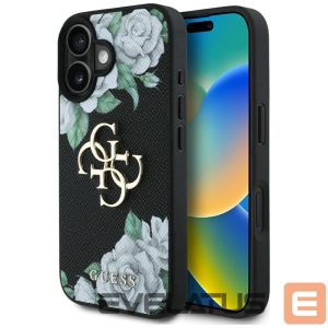 Other goods Guess  Guess Grained Roses Big 4G logo case for iPhone 16 - black 