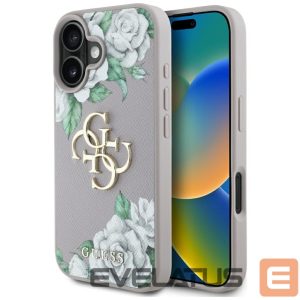 Other goods Guess  Guess Grained Roses Big 4G Logo iPhone 16 Case - Purple 