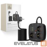 Cable Tech-Protect  Tech-Protect PCS3X4 power strip, 3 sockets, 2xUSB-A, 2xUSB-C 200 cm - black 