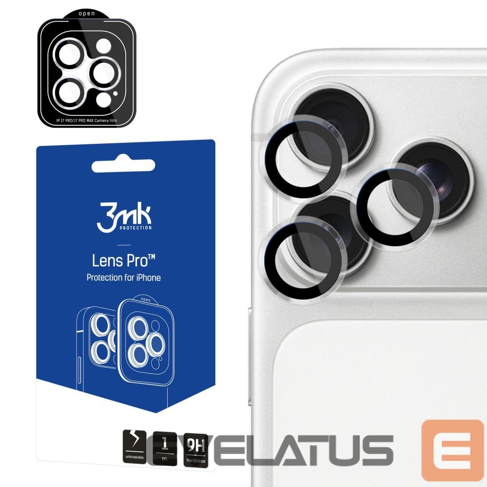 Other goods 3MK 3mk Lens Protection Pro Camera Lens Glass for Apple iPhone 17 Pro /17 Pro Max - Clear