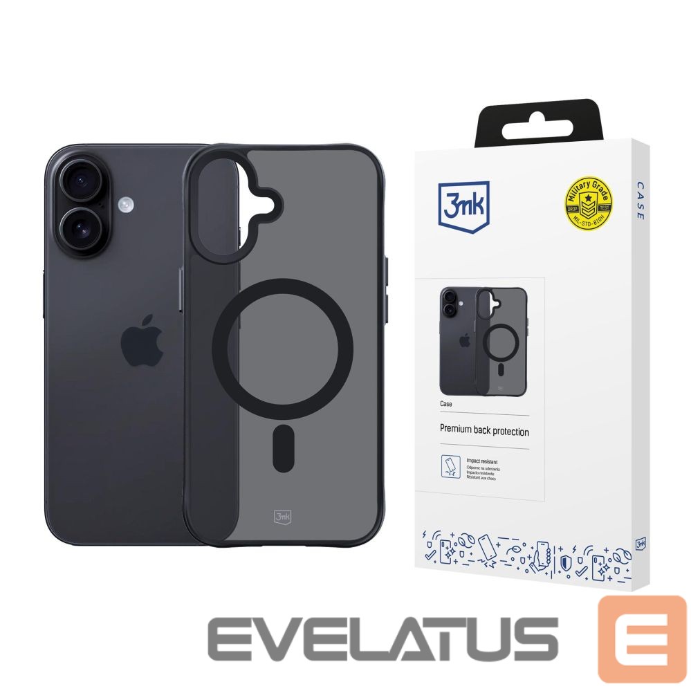 Other goods 3MK 3mk Smoke MagCase for iPhone 17 - Black Semi-Transparent