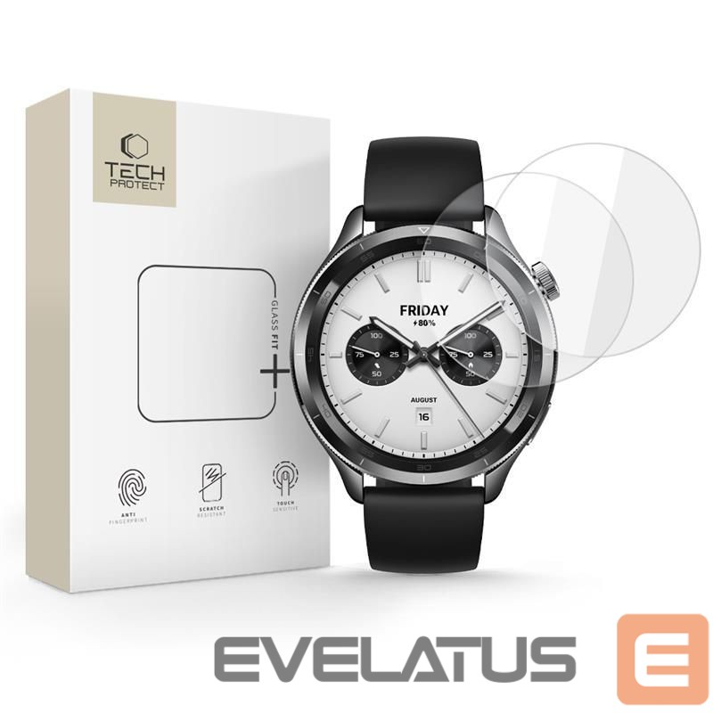 Other goods Tech-Protect Tech-Protect Glass Fit+ 2-pack tempered glass for Xiaomi Watch S4 - transparent