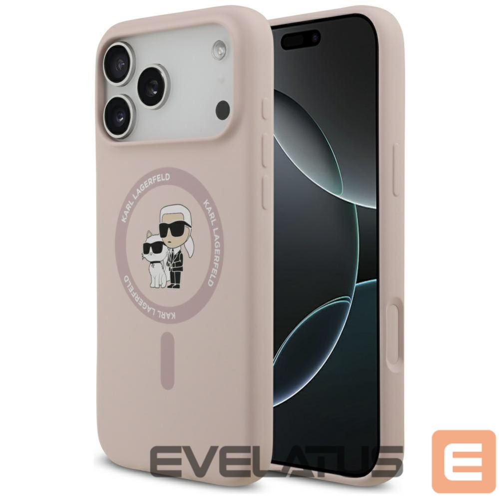 Other goods Karl Lagerfeld Karl Lagerfeld Silicone Karl&Choupette Ring MagSafe Case for iPhone 17 Pro Max - Pink