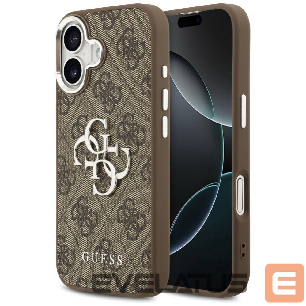 Other goods Guess Guess 4G Big 4G Classic Logo case for iPhone 17 - brown and silver