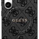 Back panel cover Guess  Guess 4G Ring Classic Logo MagSafe case for Samsung Galaxy S25 FE - black 