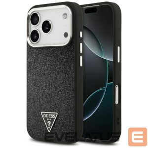 Other goods Guess  Guess Glitter Triangle Logo MagSafe Case for iPhone 17 Pro - Black 