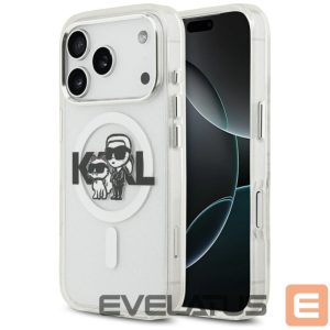 Other goods Karl Lagerfeld  Karl Lagerfeld IML Glitter Karl & Choupette Sketch Logo MagSafe Case for iPhone 17 Pro - Clear 