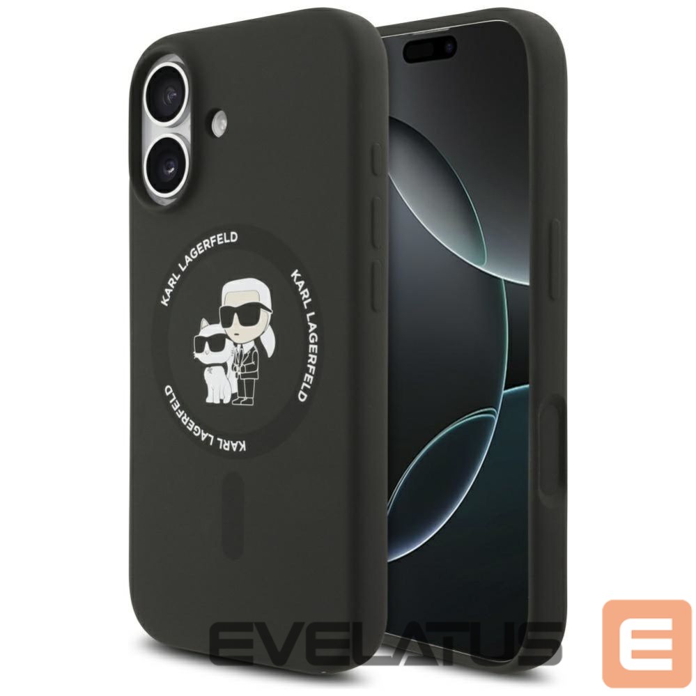 Other goods Karl Lagerfeld Karl Lagerfeld Silicone Karl&Choupette Ring MagSafe Case for iPhone 17 - Black
