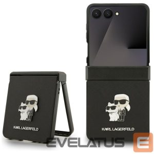 Other goods Karl Lagerfeld  Karl Lagerfeld Saffiano Karl&Choupette Pin Case for Samsung Galaxy Z Flip 7 - Black 