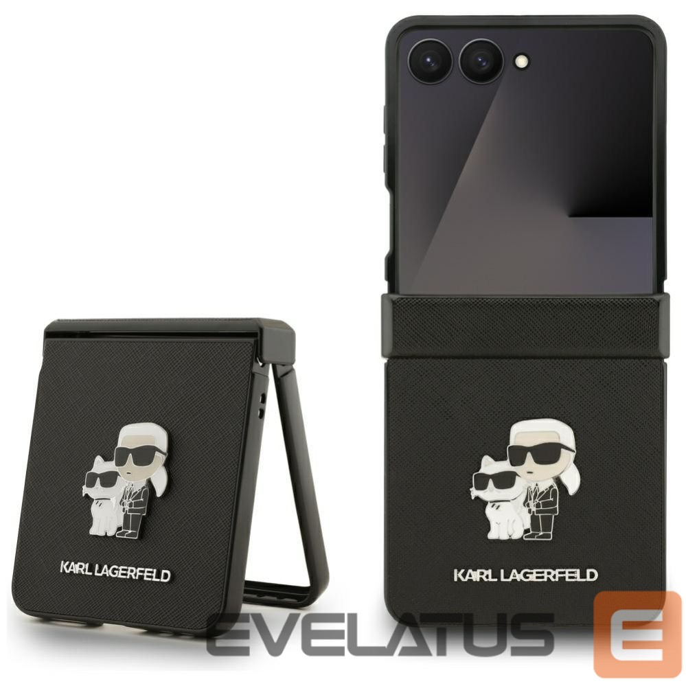 Other goods Karl Lagerfeld Karl Lagerfeld Saffiano Karl&Choupette Pin Case for Samsung Galaxy Z Flip 7 - Black