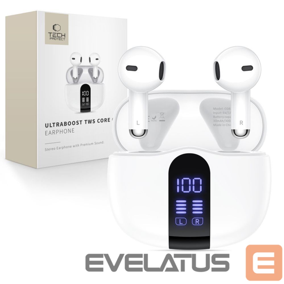 Other goods Tech-Protect Tech-Protect UltraBoost TWS Core G2 Headphones - White