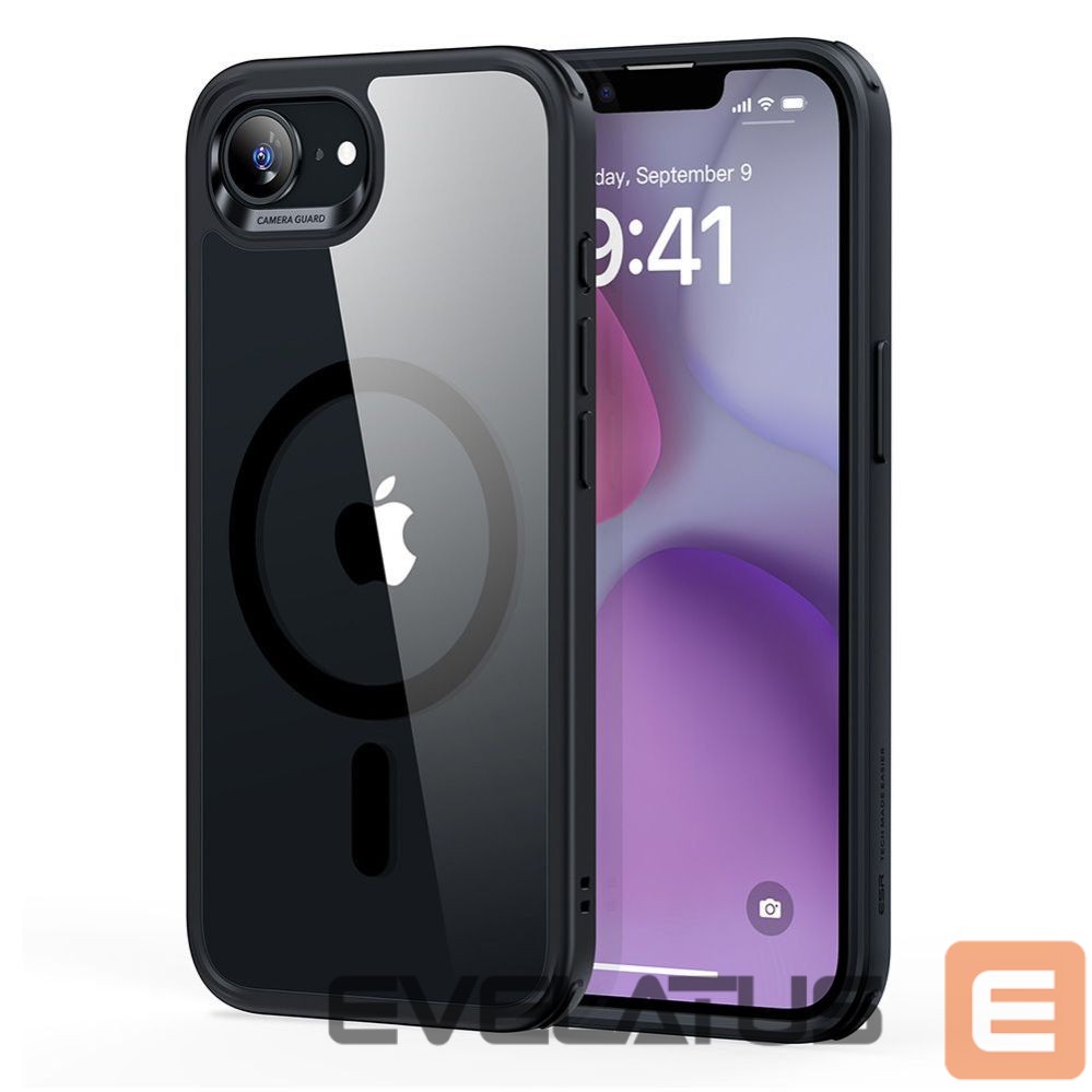 Other goods ESR ESR Classic Hybrid Halolock MagSafe Case for iPhone 16e / 17e - Transparent-Black