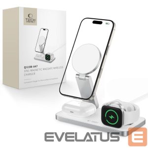 Other goods Tech-Protect  Tech-Protect QI15W-A47 MagSafe 3in1 Inductive Charger + USB-C Cable - White 