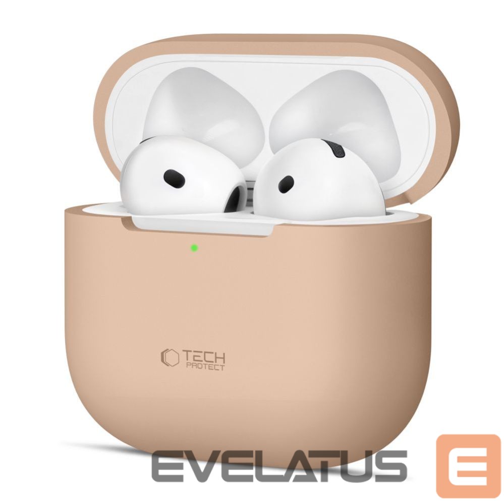 Other goods Tech-Protect Tech-Protect Silicone Case for Apple AirPods 4 - Beige