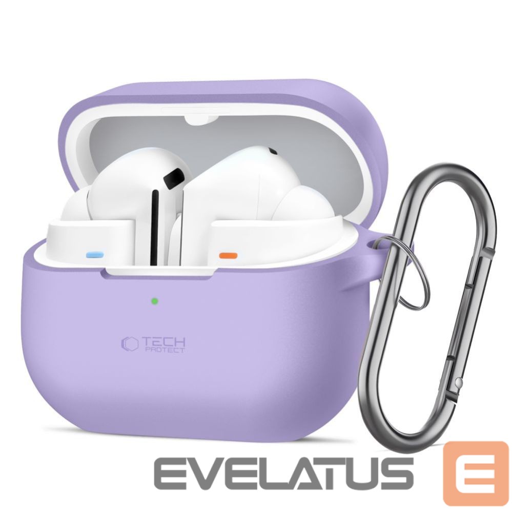 Other goods Tech-Protect Tech-Protect Silicone Hook Case for Samsung Galaxy Buds 3 / 3 FE / 3 Pro - Purple