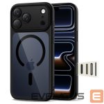 Back panel cover Tech-Protect  Tech-Protect Magpeak Magsafe CC Case for iPhone 17 Pro - Clear Black 